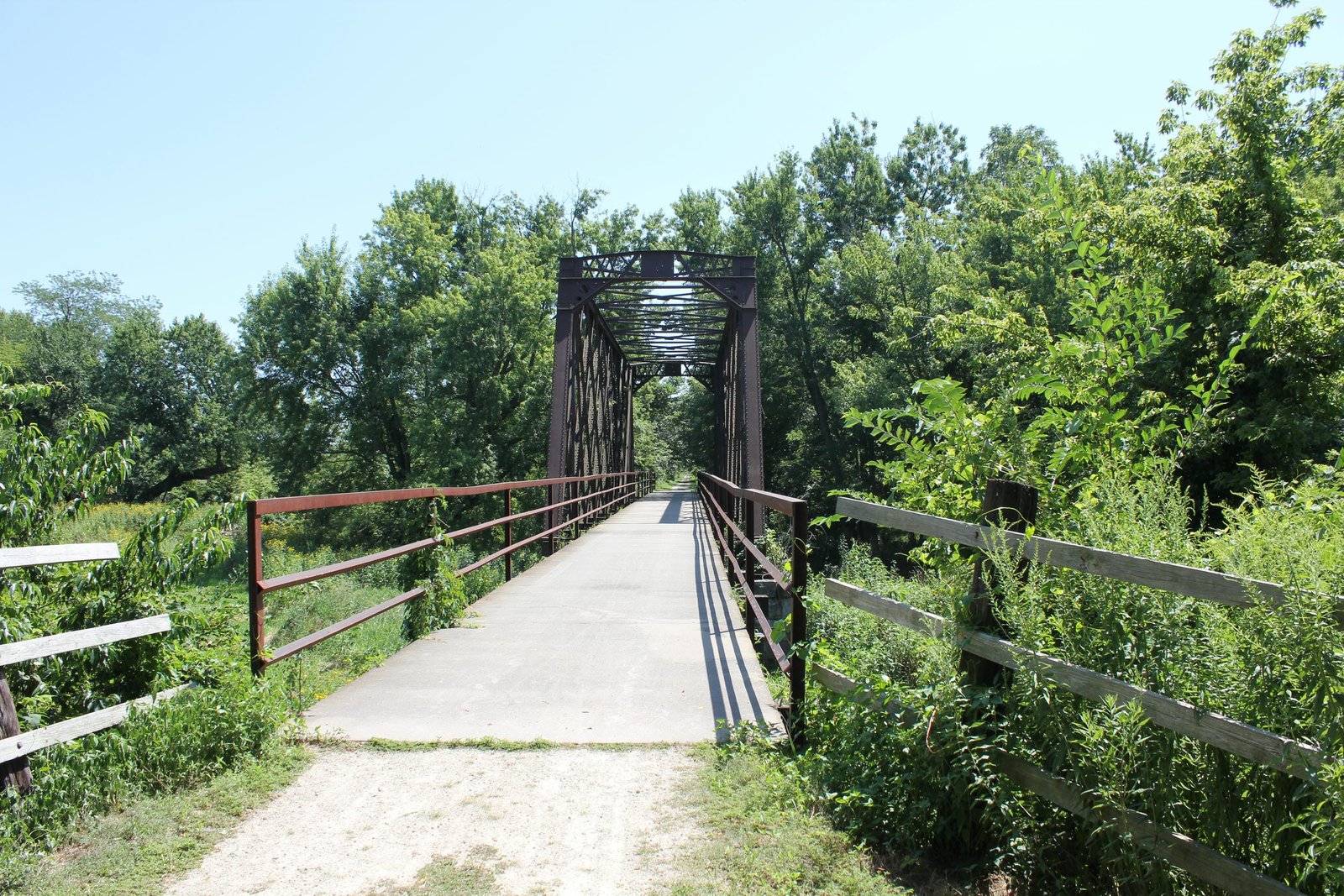 Looking east